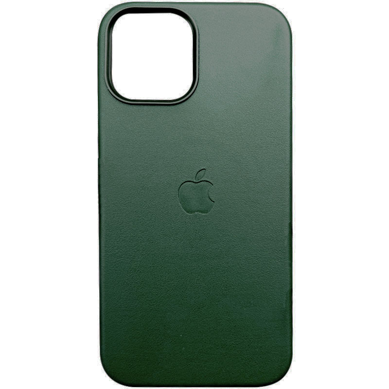 Шкіряний чохол Leather Case (AAA) with MagSafe and Animation для Apple iPhone 13 Pro (6.1") (Sequoia Green)