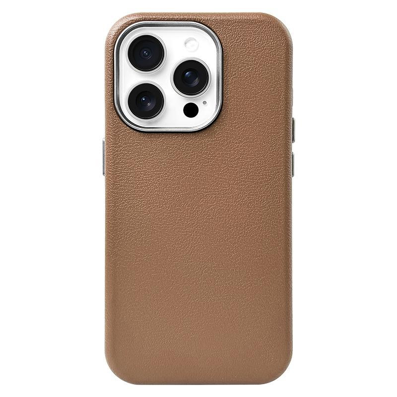 Шкіряний чохол Leather Case Metal Buttons для Samsung Galaxy A15 4G/5G (Brown)