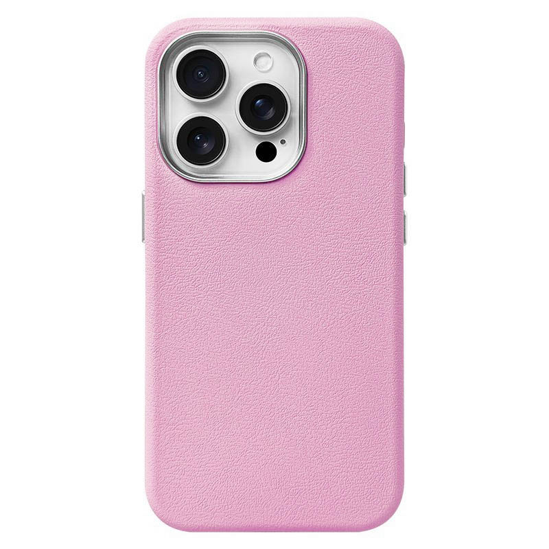 Шкіряний чохол Leather Case Metal Buttons для Samsung Galaxy A15 4G/5G (Light Pink)