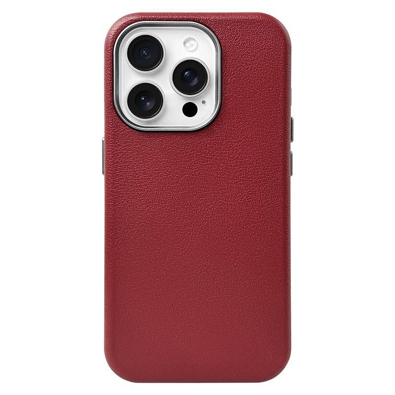 Шкіряний чохол Leather Case Metal Buttons для Samsung Galaxy A15 4G/5G (Red)