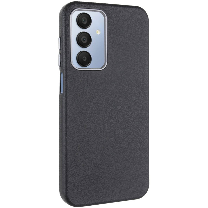 Шкіряний чохол Leather Case Metal Buttons для Samsung Galaxy S24 Ultra (Black)