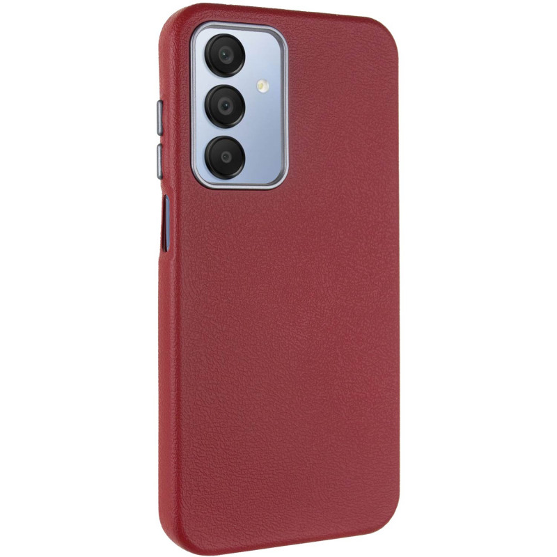 Кожаный чехол Leather Case Metal Buttons для Xiaomi Redmi Note 13 4G (Red)