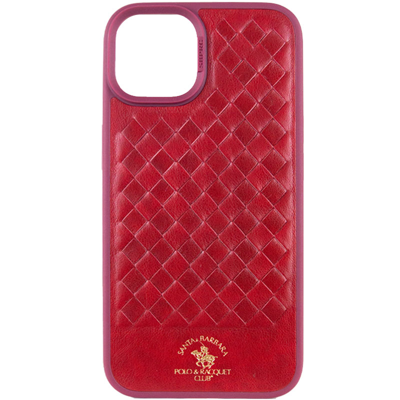 Кожаный чехол Polo Santa Barbara для Apple iPhone 14 (6.1") (Red)