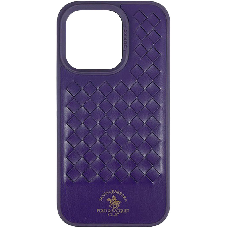 Кожаный чехол Polo Santa Barbara для Apple iPhone 14 Pro (6.1") (Purple)