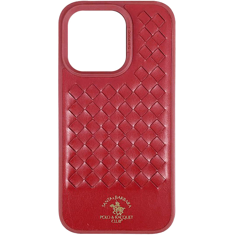 Шкіряний чохол Polo Santa Barbara для Apple iPhone 14 Pro (6.1") (Red)