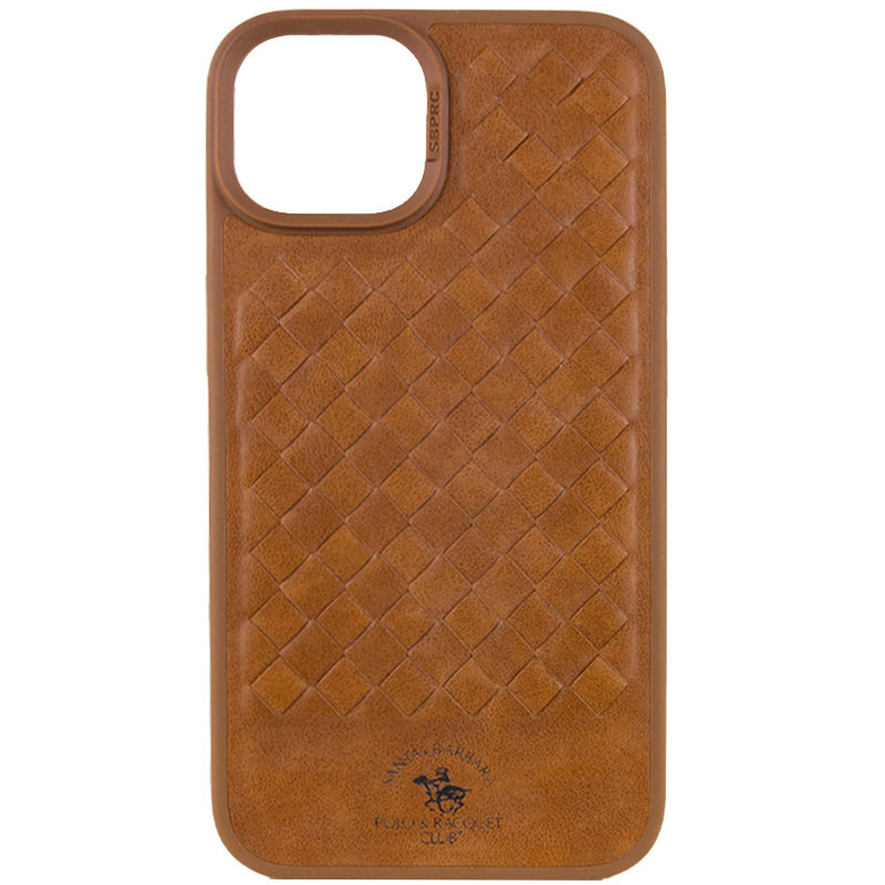 Кожаный чехол Polo Santa Barbara для Apple iPhone 15 (6.1") (Brown)