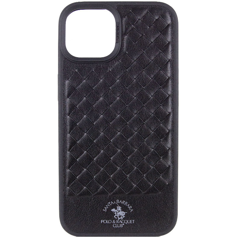 Кожаный чехол Polo Santa Barbara для Apple iPhone 15 Plus (6.7") (Black)