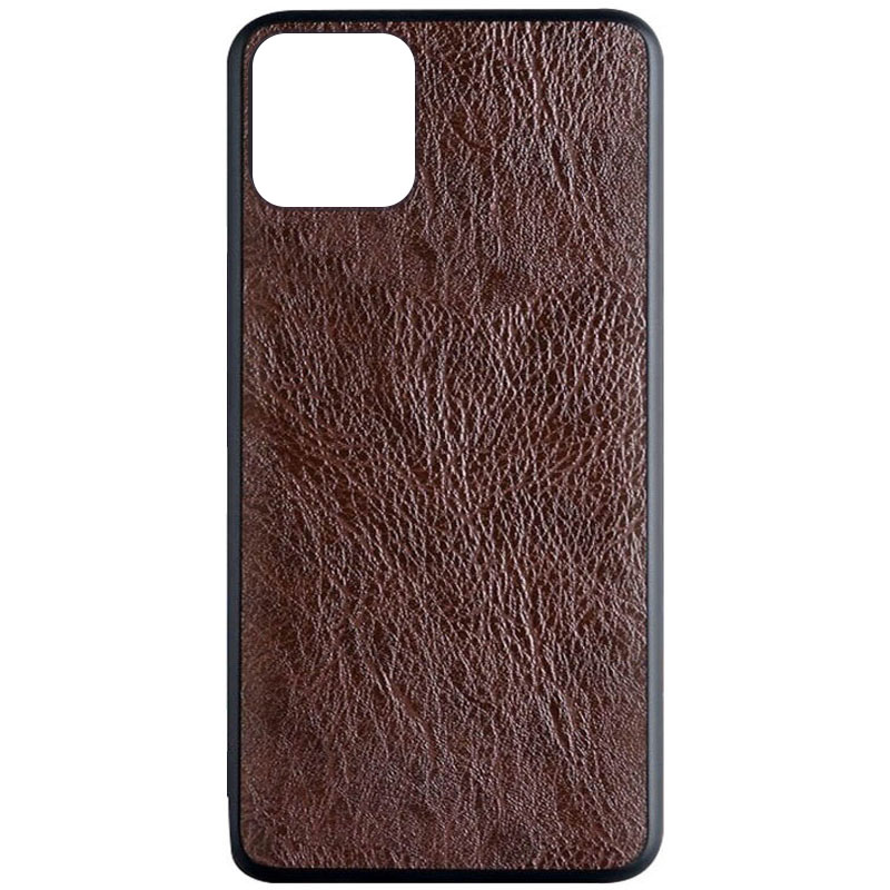 Кожаный чехол PU Retro classic для Apple iPhone 12 mini (5.4") (Темно-коричневый)