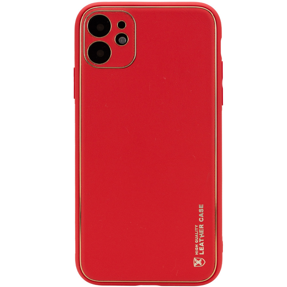 Шкіряний чохол Xshield для Apple iPhone 12 Pro (Червоний / Red)