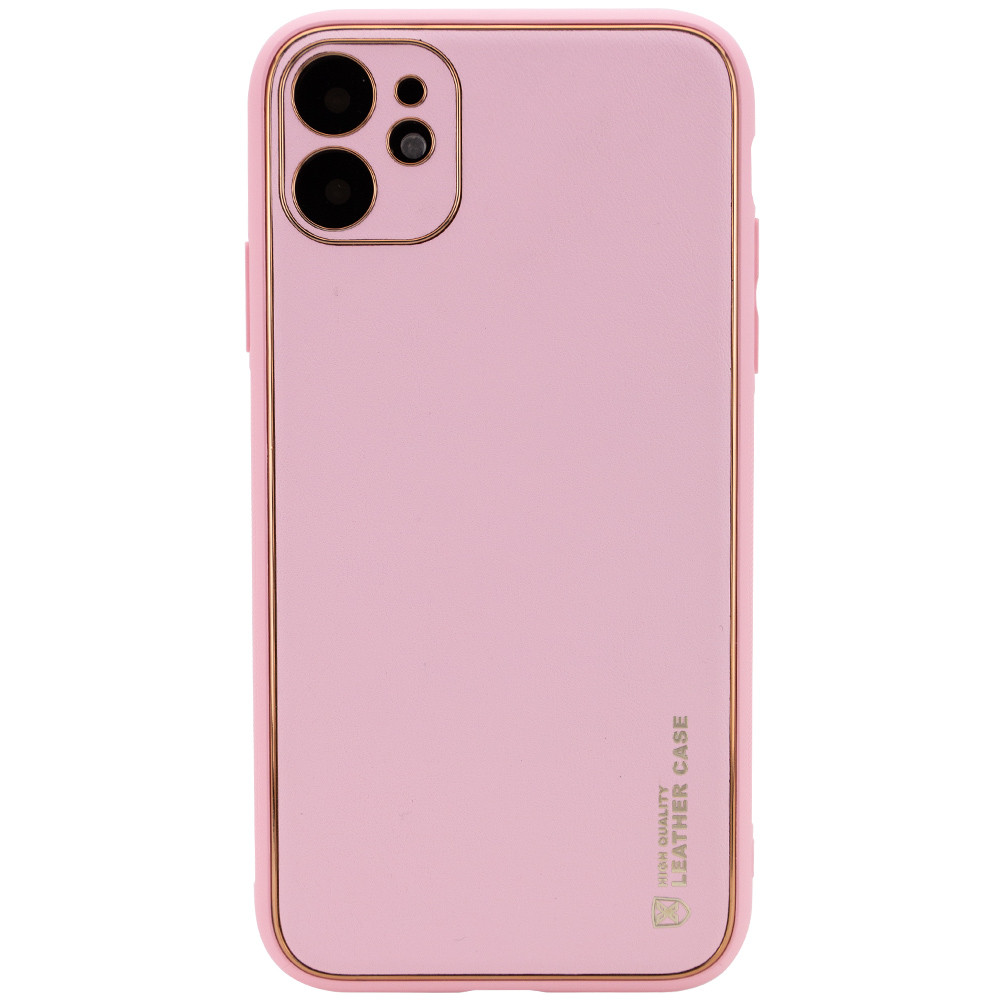 Шкіряний чохол Xshield для Apple iPhone 12 Pro (Рожевий / Pink)