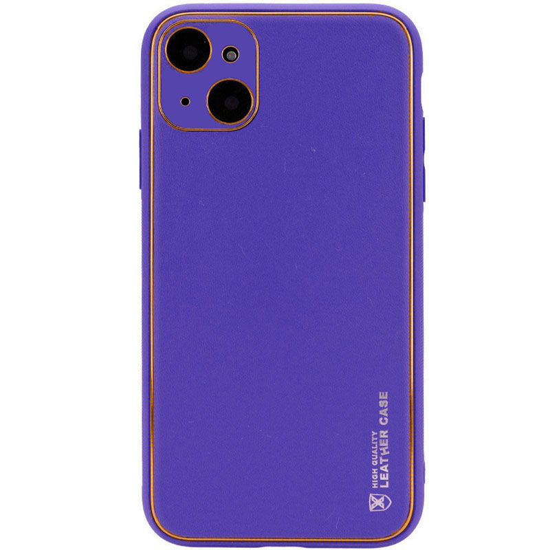 Шкіряний чохол Xshield для Apple iPhone 14 (6.1") (Фіолетовий / Ultra Violet)