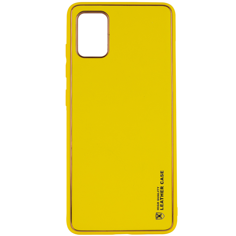 Кожаный чехол Xshield для Samsung Galaxy A04s (Желтый / Yellow)