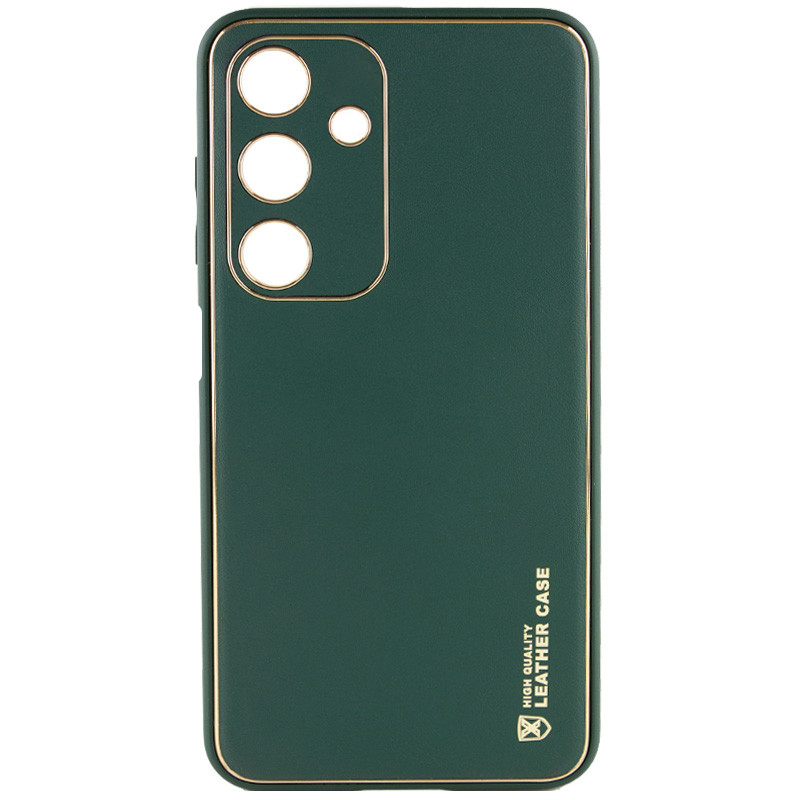 Кожаный чехол Xshield для Samsung Galaxy A05s (Зеленый / Army green)
