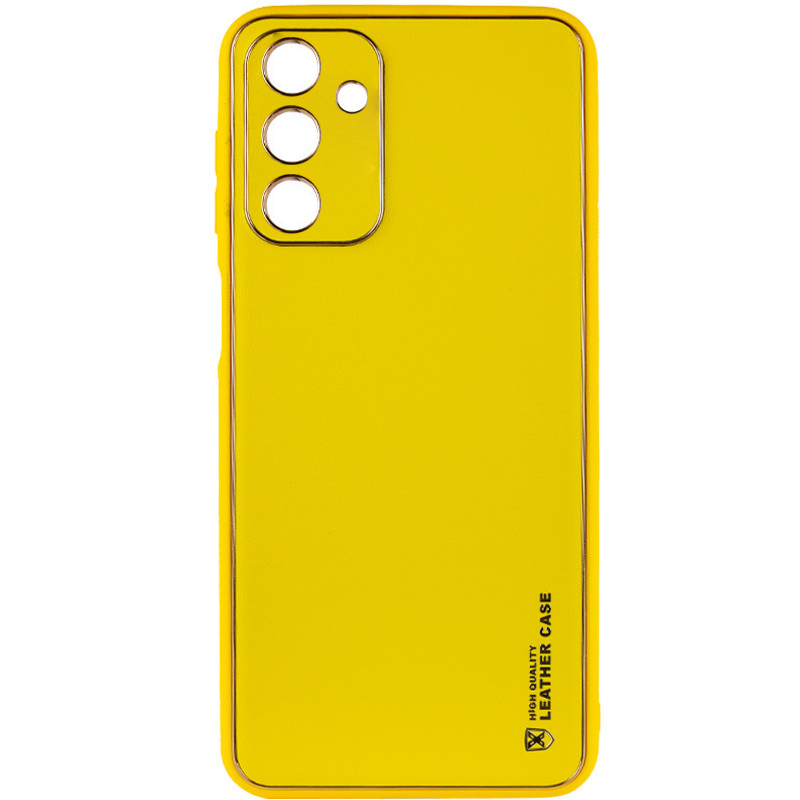 Кожаный чехол Xshield для Samsung Galaxy A05s (Желтый / Yellow)