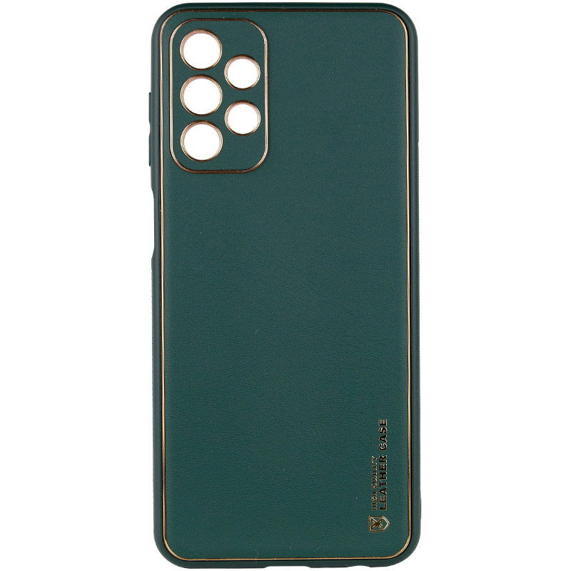 Кожаный чехол Xshield для Samsung Galaxy A23 4G (Зеленый / Army green)