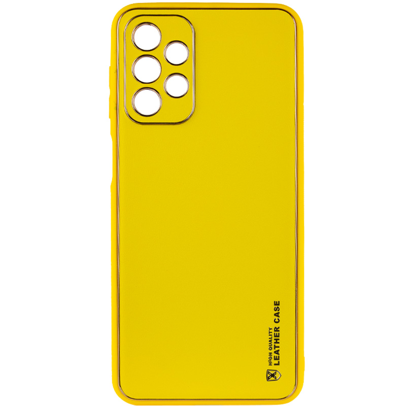Шкіряний чохол Xshield для Samsung Galaxy A23 4G (Жовтий / Yellow)