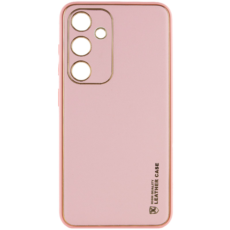 Кожаный чехол Xshield для Samsung Galaxy A35 (Розовый / Pink)