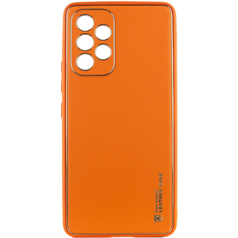 Кожаный чехол Xshield для Samsung Galaxy A53 5G (Оранжевый / Apricot)