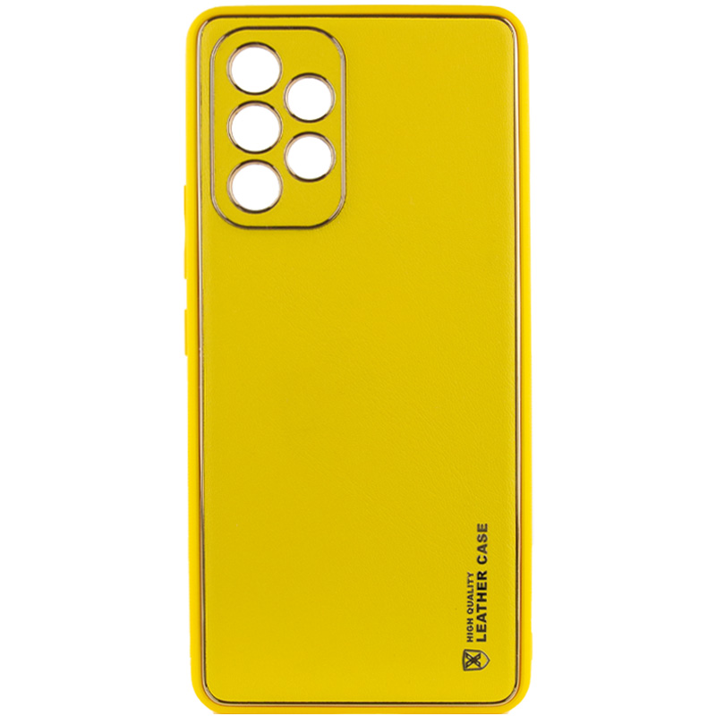 Кожаный чехол Xshield для Samsung Galaxy A53 5G (Желтый / Yellow)