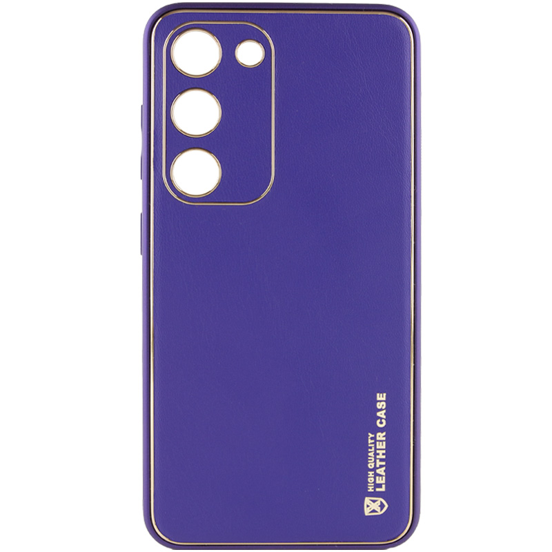 Кожаный чехол Xshield для Samsung Galaxy S24 (Фиолетовый / Ultra Violet)
