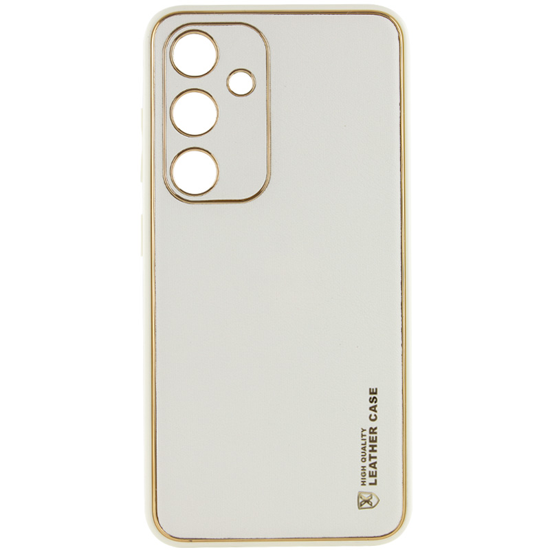 Шкіряний чохол Xshield для Samsung Galaxy S23 FE (Білий / White)