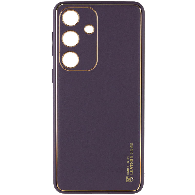 Кожаный чехол Xshield для Samsung Galaxy S23 FE (Фиолетовый / Dark Purple)