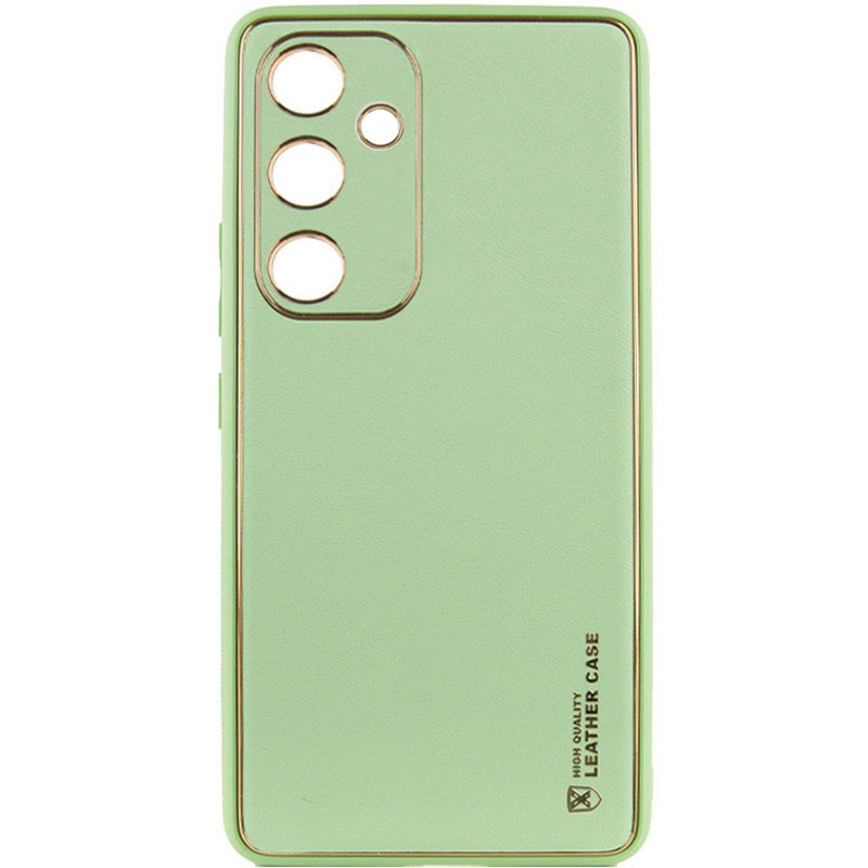 Кожаный чехол Xshield для Samsung Galaxy S23 FE (Зеленый / Pistachio)