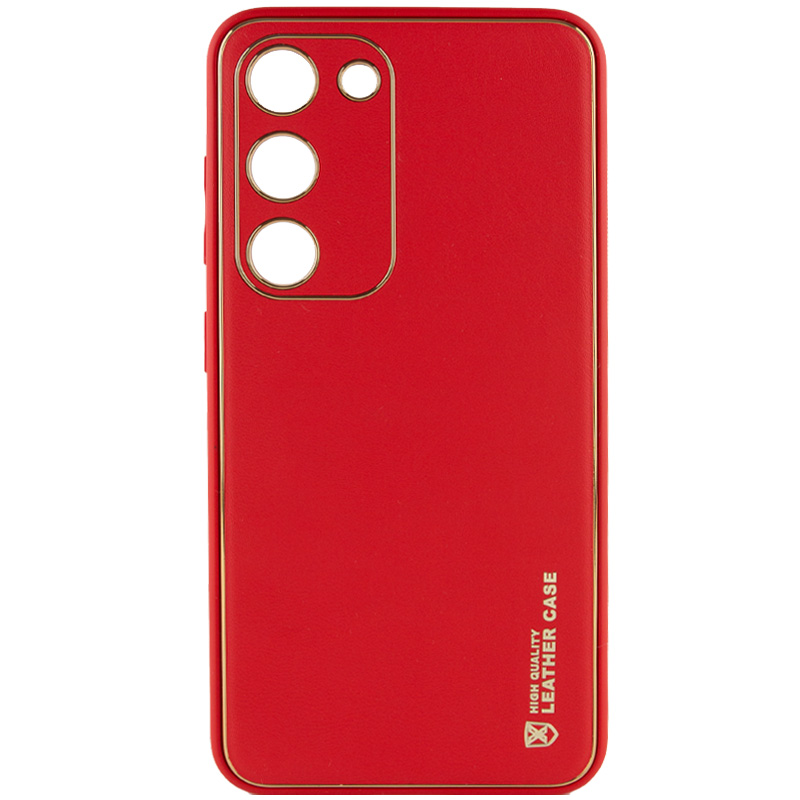 Шкіряний чохол Xshield для Samsung Galaxy S23 (Червоний / Red)