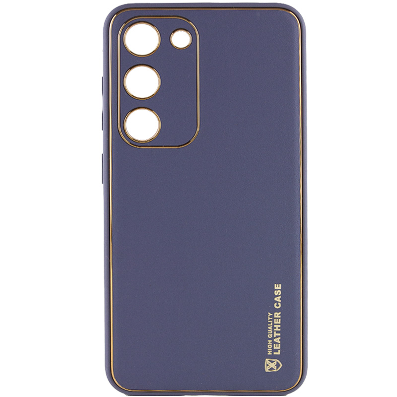 Кожаный чехол Xshield для Samsung Galaxy S23 (Серый / Lavender Gray)