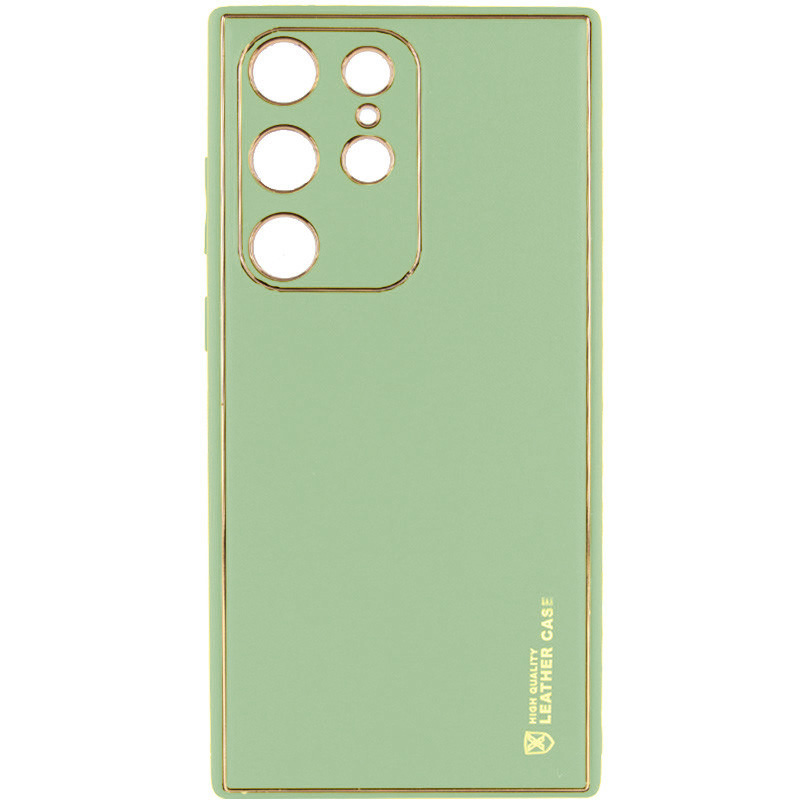 Кожаный чехол Xshield для Samsung Galaxy S24 Ultra (Зеленый / Pistachio)