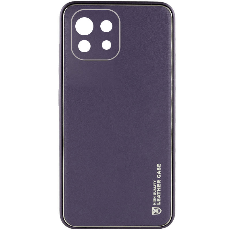 Кожаный чехол Xshield для Xiaomi Mi 11 Lite (Фиолетовый / Dark Purple)
