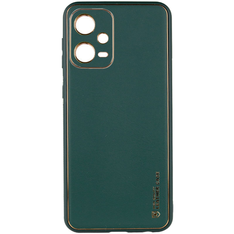 Шкіряний чохол Xshield для Xiaomi Redmi Note 12 5G (Зелений / Army green)