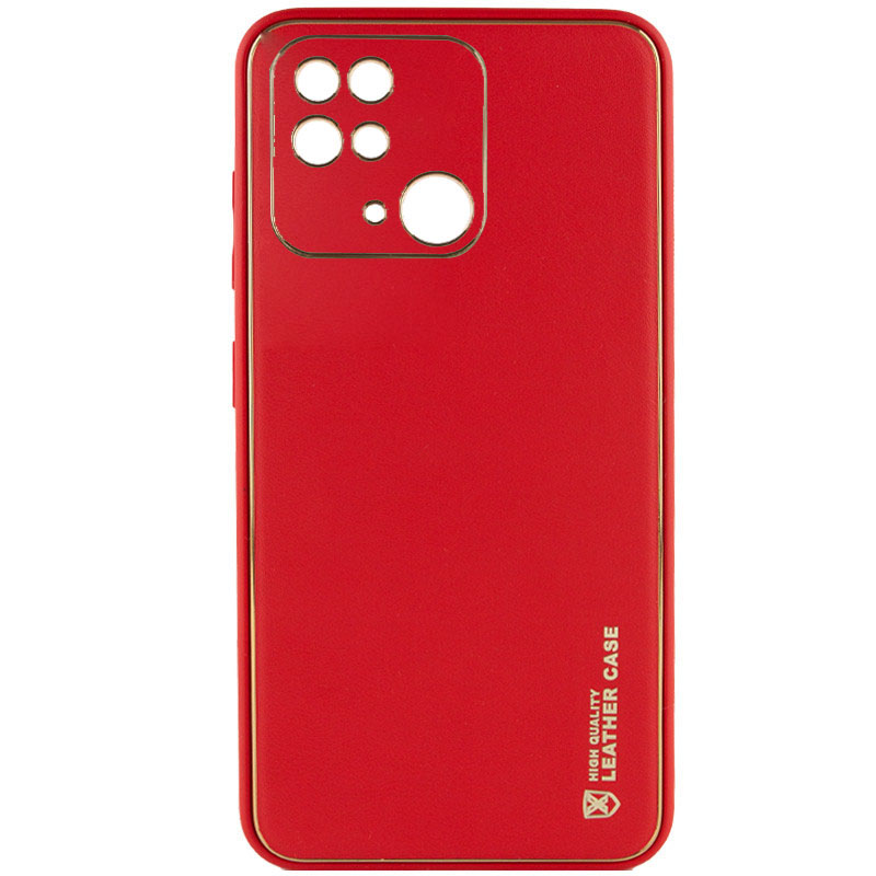 Шкіряний чохол Xshield для Xiaomi Redmi 10C (Червоний / Red)