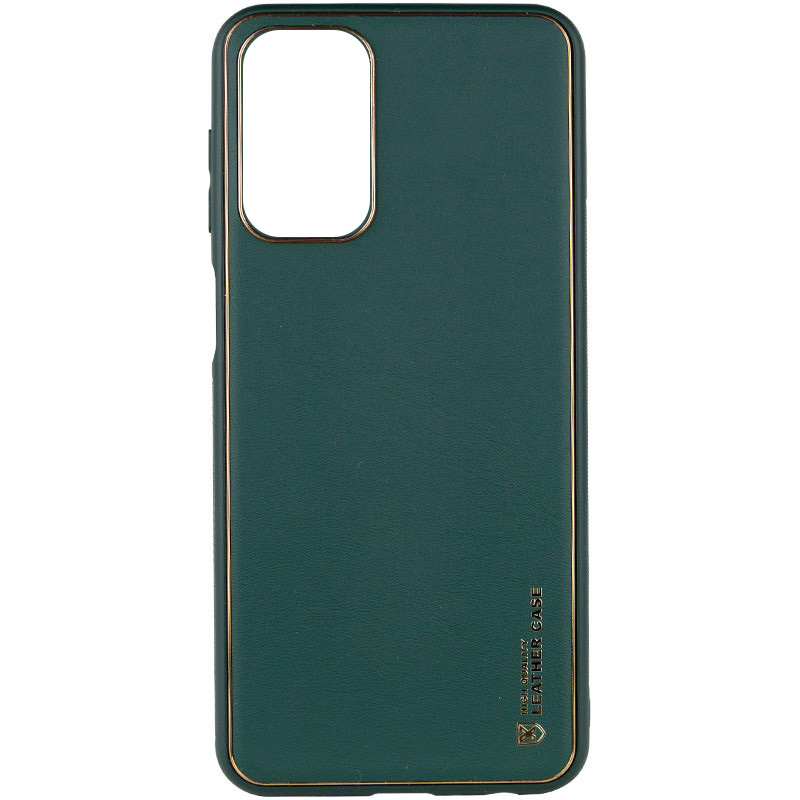Кожаный чехол Xshield для Xiaomi Redmi 10 (Зеленый / Army green)