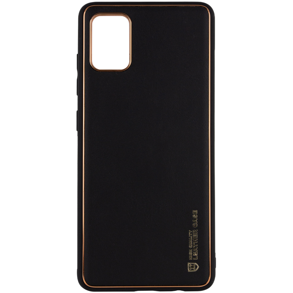 Кожаный чехол Xshield для Xiaomi Redmi Note 10s (Черный / Black)