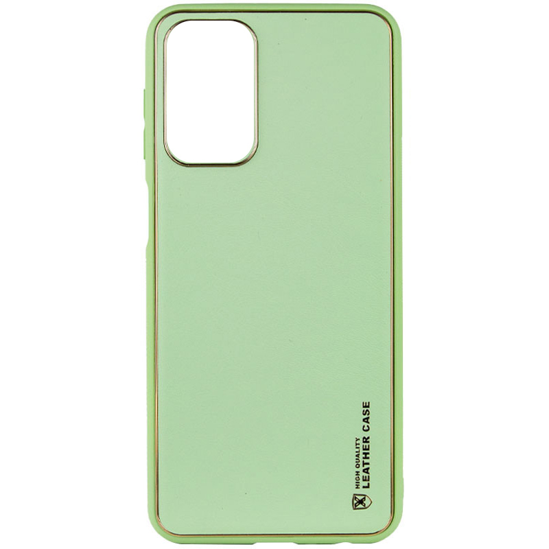Кожаный чехол Xshield для Xiaomi Redmi Note 10s (Зеленый / Pistachio)