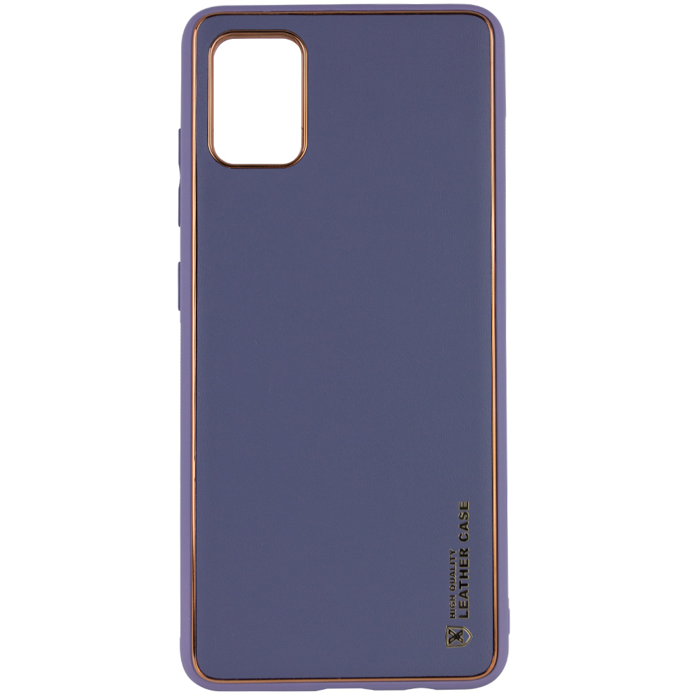 Кожаный чехол Xshield для Xiaomi Redmi Note 11 Pro (Global) / Note 11 Pro 5G (Серый / Lavender Gray)