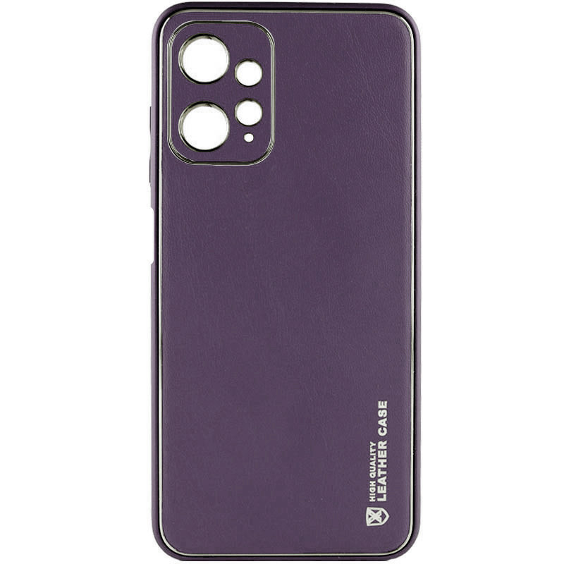 Шкіряний чохол Xshield для Xiaomi Redmi Note 12 4G (Фіолетовий / Dark Purple)