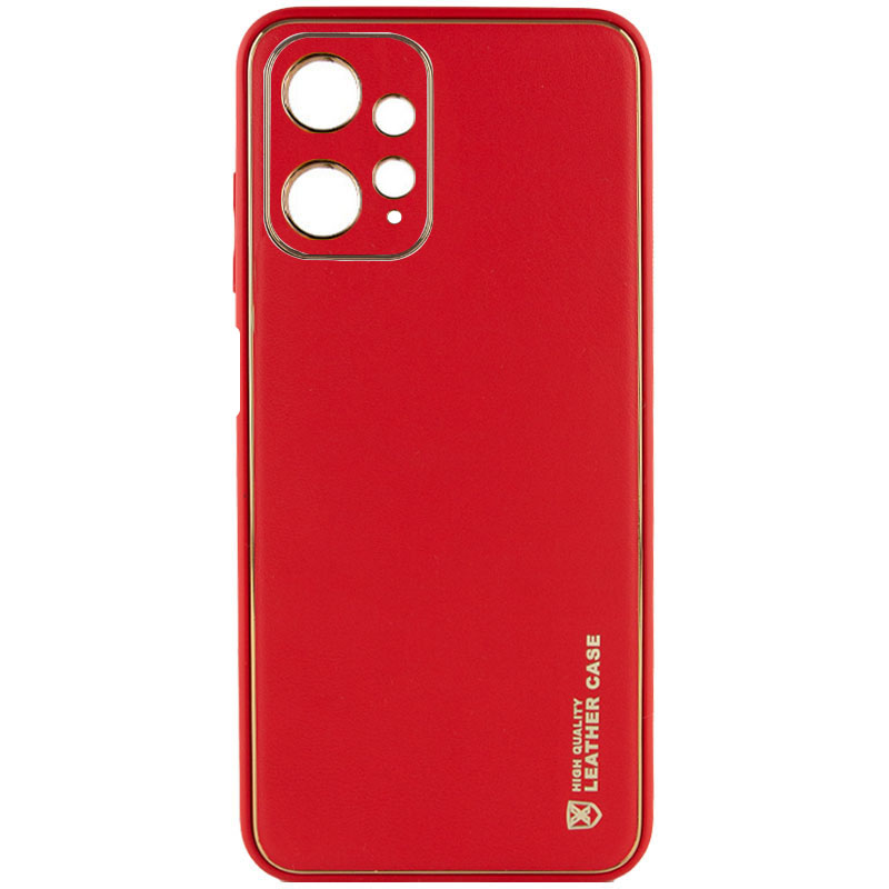 Кожаный чехол Xshield для Xiaomi Redmi Note 12 4G (Красный / Red)
