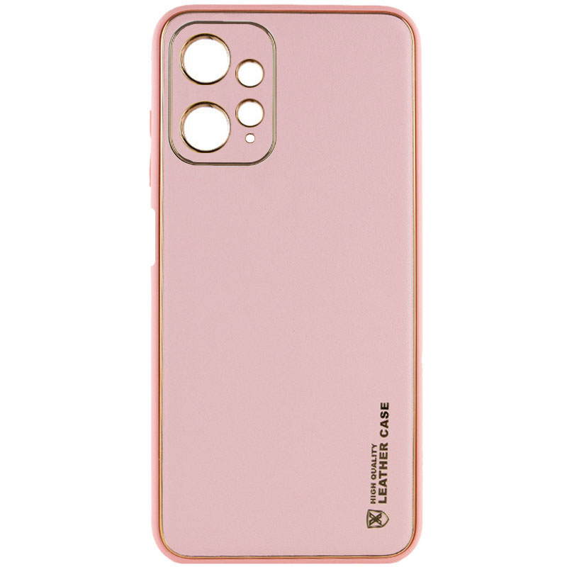 Кожаный чехол Xshield для Xiaomi Redmi Note 12 4G (Розовый / Pink)