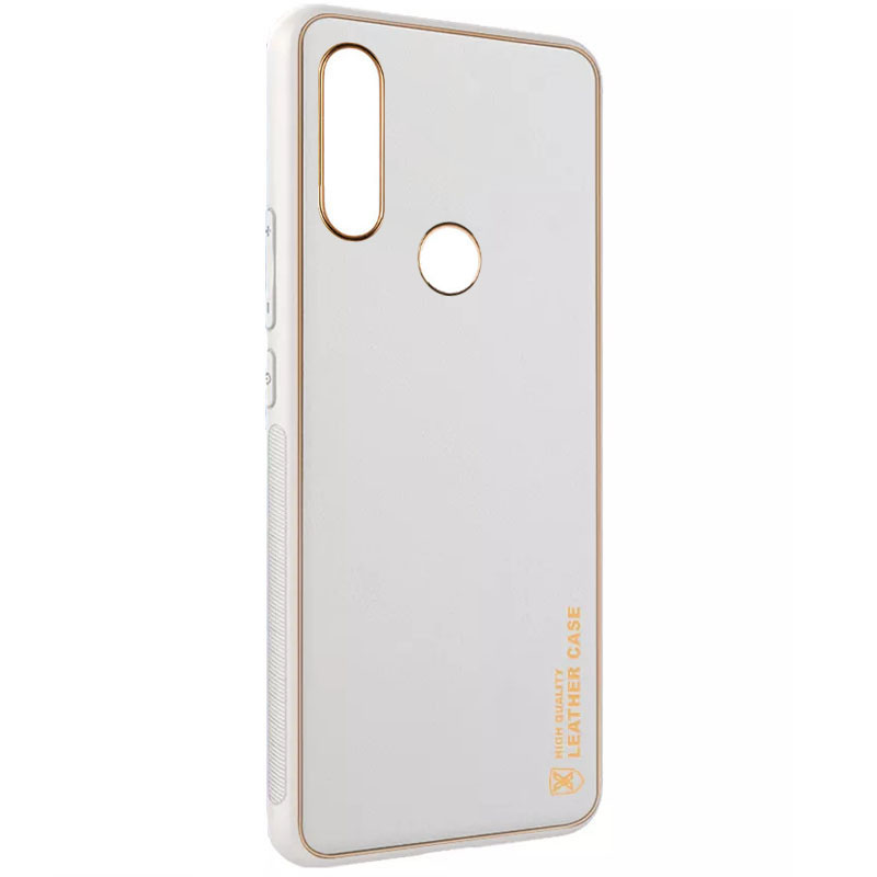 Кожаный чехол Xshield для Xiaomi Redmi Note 7s (Белый / White)