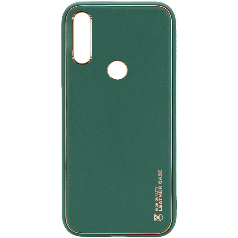 Кожаный чехол Xshield для Xiaomi Redmi Note 7 / Note 7 Pro / Note 7s (Зеленый / Army green)