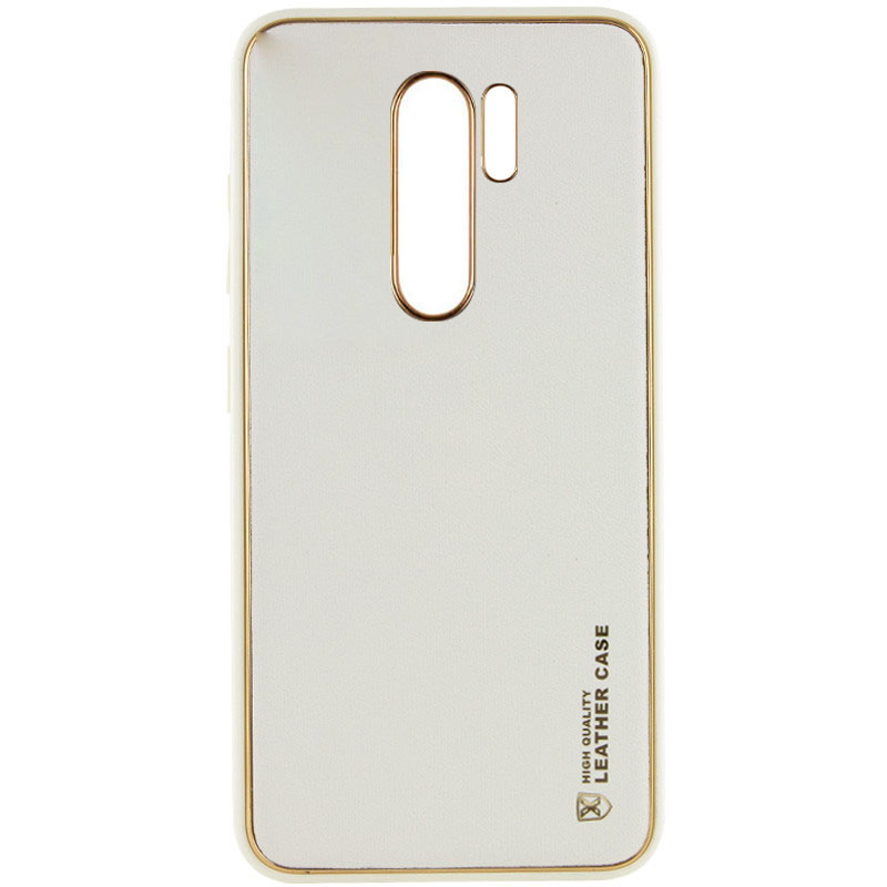 Кожаный чехол Xshield для Xiaomi Redmi Note 8 Pro (Белый / White)