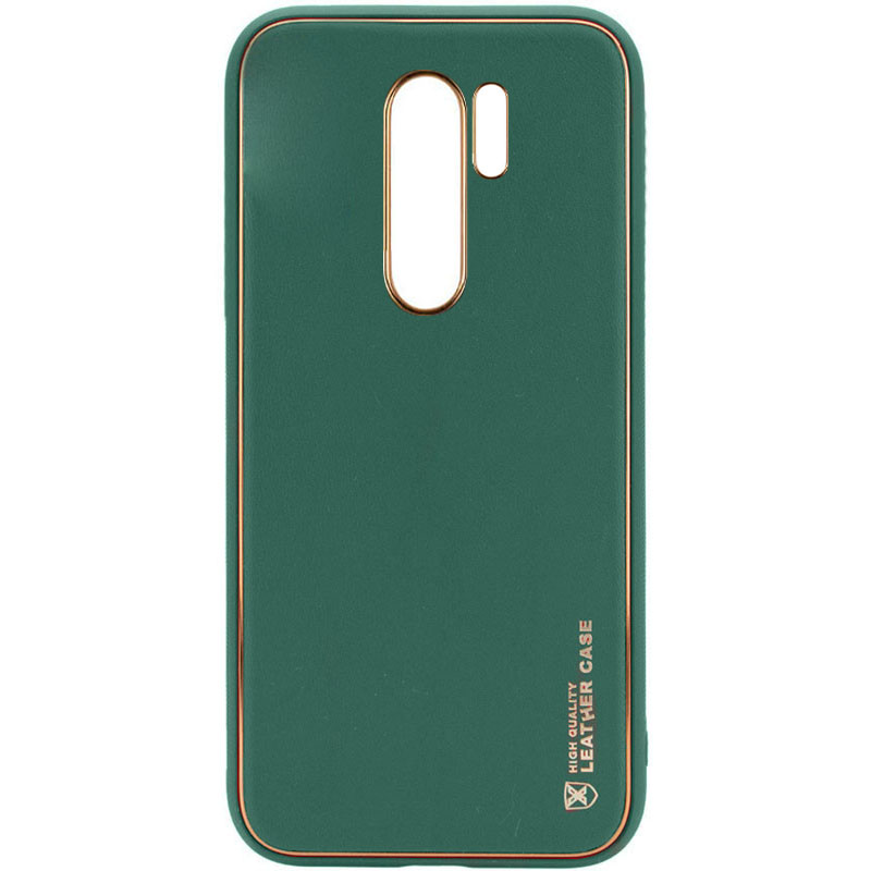 Шкіряний чохол Xshield для Xiaomi Redmi Note 8 Pro (Зелений / Army green)