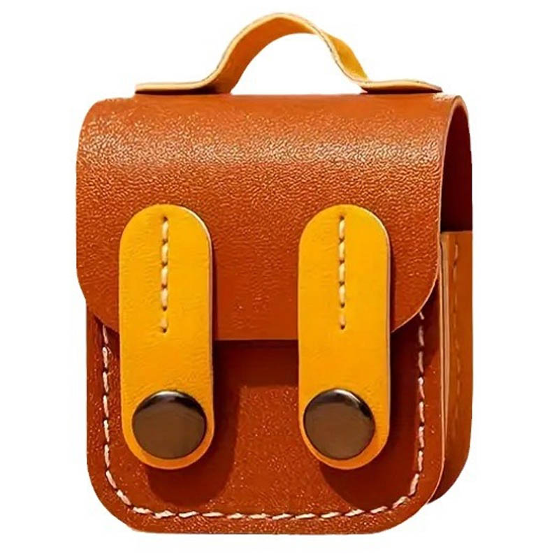 Шкіряний футляр Briefcase для Футляры для AirPods (Brown / Yellow)