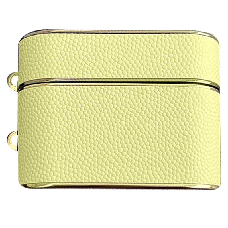 Кожаный футляр Suitcase для наушников AirPods 3 (Khaki)