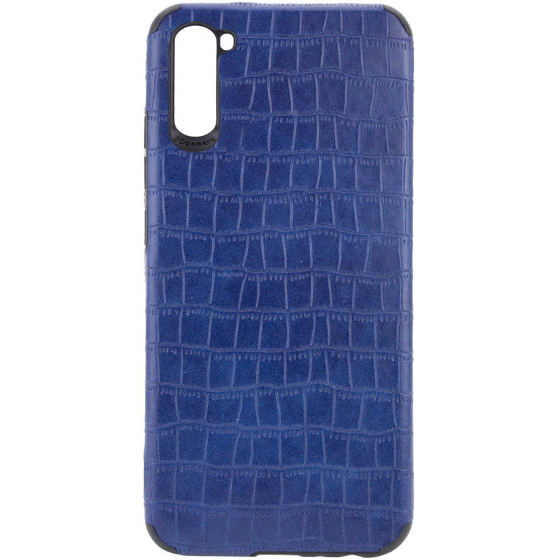 Шкіряна накладка Epic Vivi Crocodile series для Samsung Galaxy A11 (Синій)