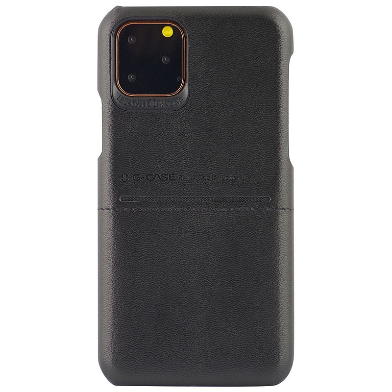 Кожаная накладка G-Case Cardcool Series для Apple iPhone 11 Pro (5.8") (Черный)