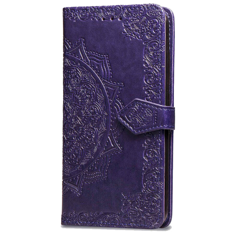 Кожаный чехол (книжка) Art Case с визитницей для Samsung Galaxy A20 / A30 (Фиолетовый)