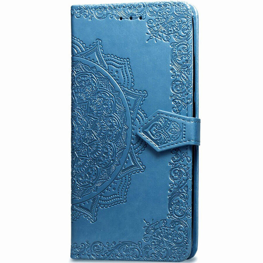 Кожаный чехол (книжка) Art Case с визитницей для Xiaomi Mi A2 (Синий)